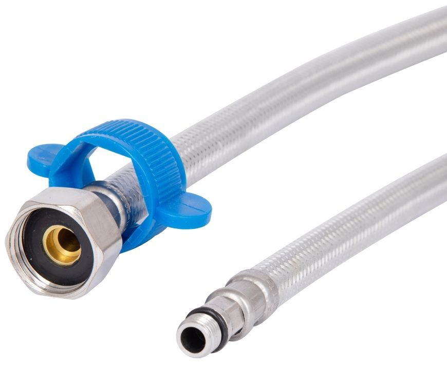 Шланг для підключення змішувача (пара) Thermo Alliance Standart 80 см M10x1/2"ВР нерж. обплетення в силіконі TAS391W80