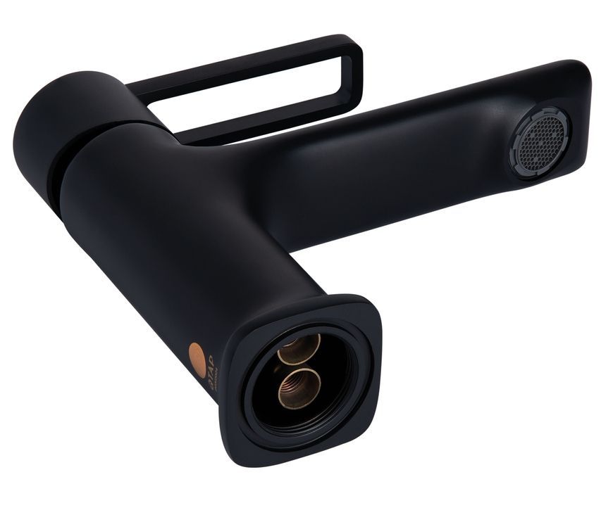 Змішувач для раковини Qtap Taurus Black Matt QTTAU270BLM45660 латунь - QTTAU270BLM45660