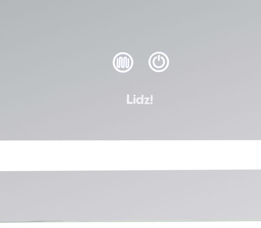 Дзеркало Lidz Kubis KU2 900х700 мм з LED-підсвічуванням Touch, з антизапотіванням, з димером, рег. яскравості LD78LF904907048452