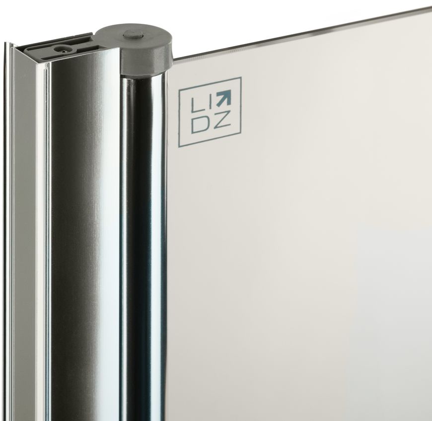 Шторка скляна (перегородка) для ванни LIDZ BRAMA 80x140L, скло прозоре 6 мм, розпашна, ліва  - LBSS80140LCRMTR