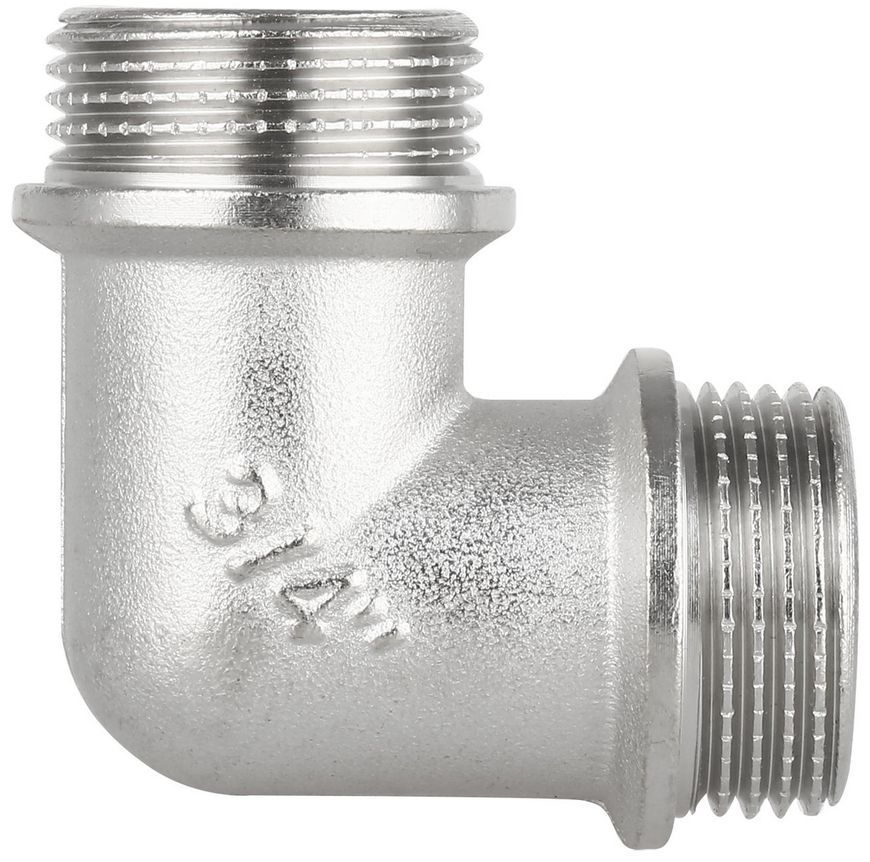 Уголок латунный Thermo Alliance Forte 3/4"НРх3/4"НР никелированный SF37320