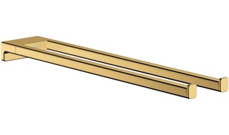 Тримач для рушників подвійний HANSGROHE AddStoris Polished Gold Optic 41770990 золото