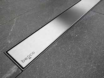 Лінійний душовий трап BESCO Virgo Duo 60 суцільна решітка/під плитку OL-60-VD - OL-60-VD