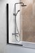 Шторка стеклянная для ванны KFA ARMATURA MODERN 1 170-06940P универсальная, профиль черный - 170-06940P - 2
