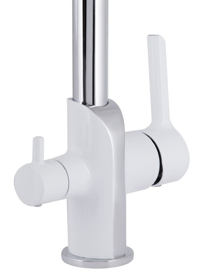 Змішувач для кухні Qtap Grand з підключенням для питної води Chrome/White QTGRA362CRW45668 - QTGRA362CRW45668