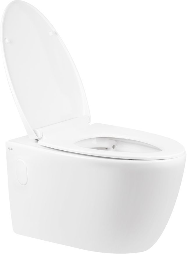 Унитаз подвесной QTAP Leo безободковый с сиденьем Soft-close QT11331002ERW - QT11331002ERW