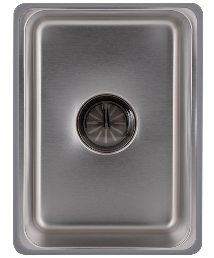 Кухонна мийка інтегрована Lidz Handmade H6845 Brushed Steel 3,0/1,0 мм LDH6845BRU49455 - LDH6845BRU49455