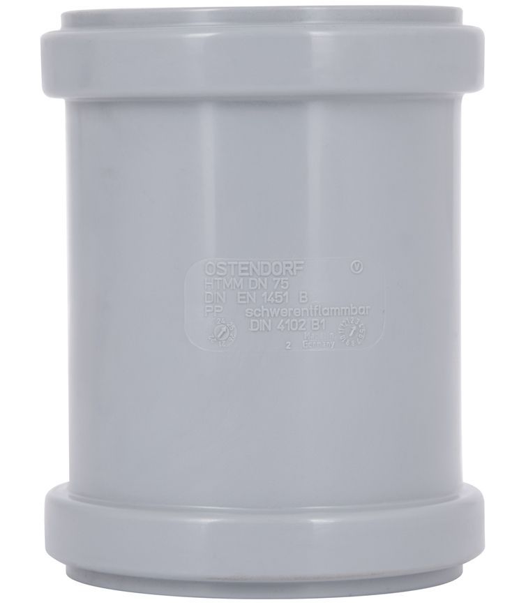 Муфта двухраструбная канализационная Ostendorf-OSMA HT-System PLUS d75 SD00057493