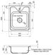 Кухонна мийка LIDZ 5060 Decor 0,6 мм (160) - LIDZ506006DEC - 7