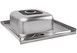Мойка для кухни накладная Brinex 6060-L Satin 0,6 мм BRIN6060LSAT06 - BRIN6060LSAT06 - 4