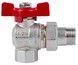 Кран шаровой с "американкой" Icma Far. Rossa 1/2" угловой №361 87361AD11 - 87361AD11 - 3