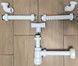 Сифон для умивальника McALPINE 1 1/4&Prime; x 32 мм подвійний HC2+PIPE - HC2+PIPE - 9