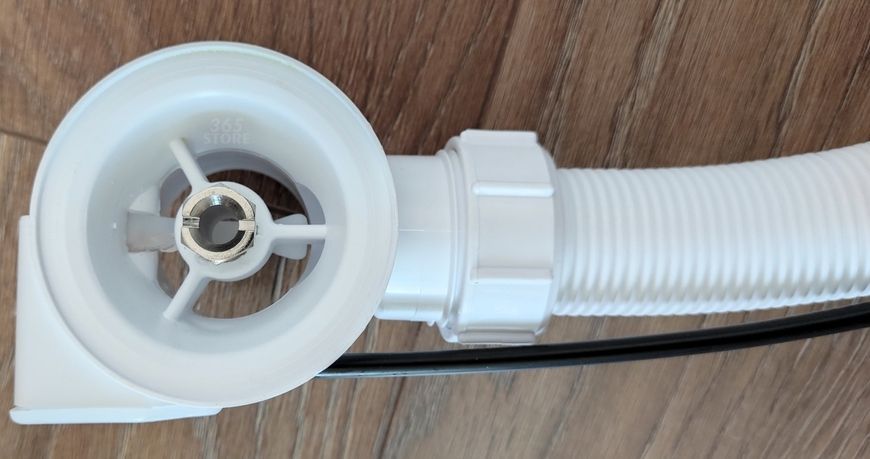 Сифон McALPINE автоматический для ванны HC31M-WH белый - HC31-MWH
