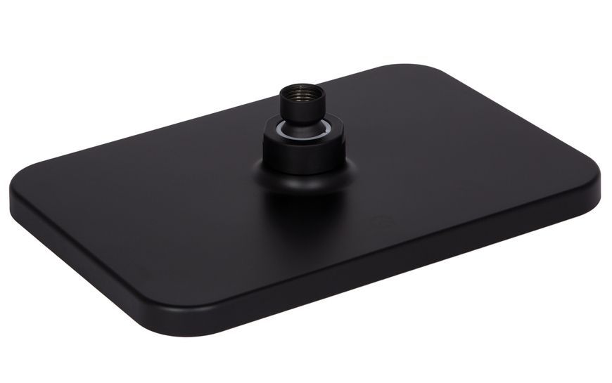 Лійка для верхнього душу Qtap Hlavova 260x180 мм прямокутна Black Matt QTHLA107BLM45786 - QTHLA107BLM45786