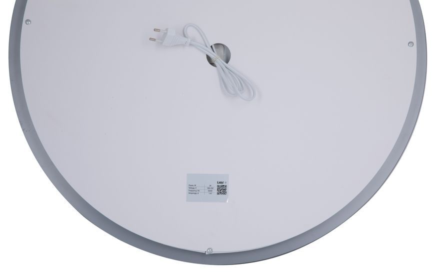Дзеркало Lidz Aria 600 мм з LED-підсвічуванням Touch, з антизапотіванням, з димером, рег. яскравості LD78LR600