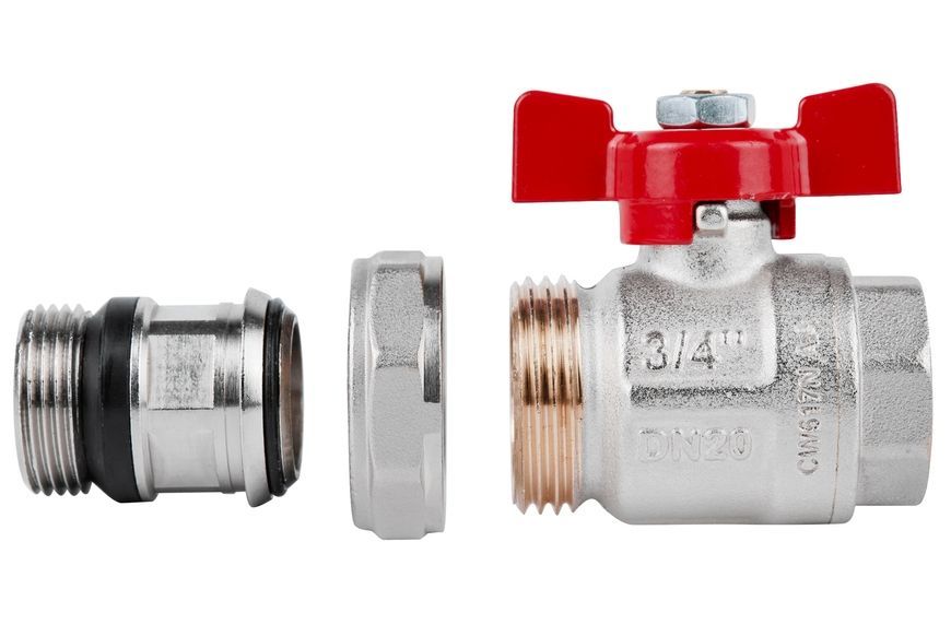 Кран кульовий з американкою та антипротіканням Icma 3/4" прямий №348 87348AE11 - 87348AE11