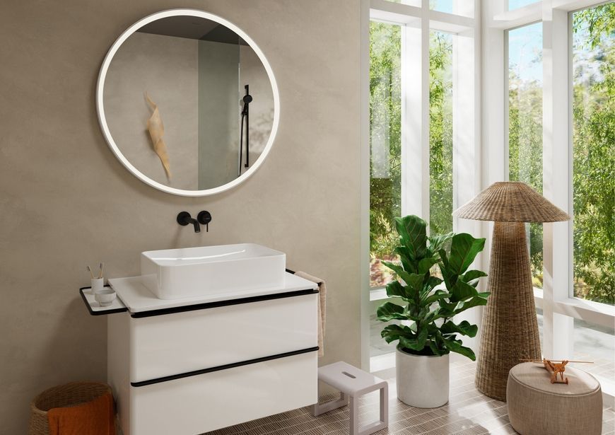 Смеситель для раковины скрытого монтажа HANSGROHE Tecturis S 22,5 см EcoSmart+ Matt Black 73351670 черный с д/к - 73351670