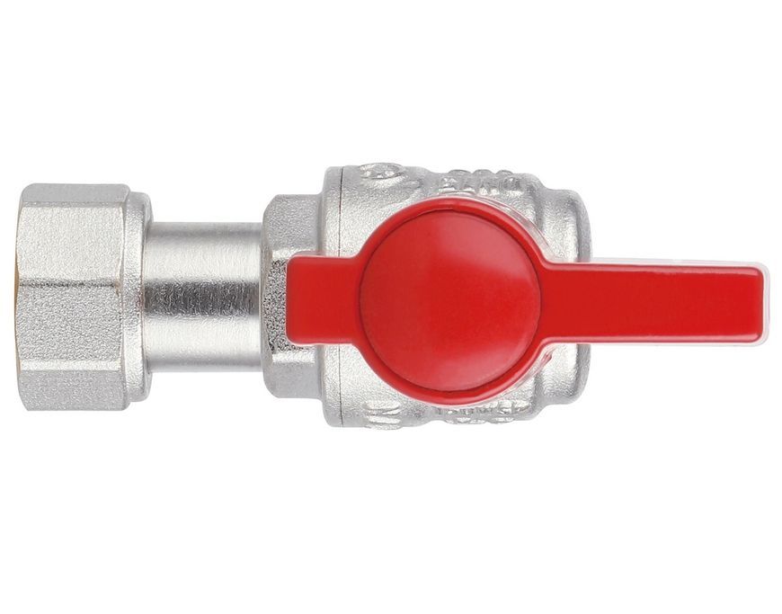 Кран кульовий кутовий з накидною гайкою Thermo Alliance Standart 1/2" ВР латунь PN40 TAS223W15