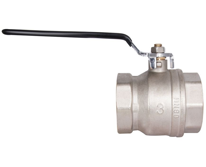 Кран кульовий прямий Thermo Alliance Base 3" ВР PN30, для води, важіль, латунь SD600W76 - SD600W76
