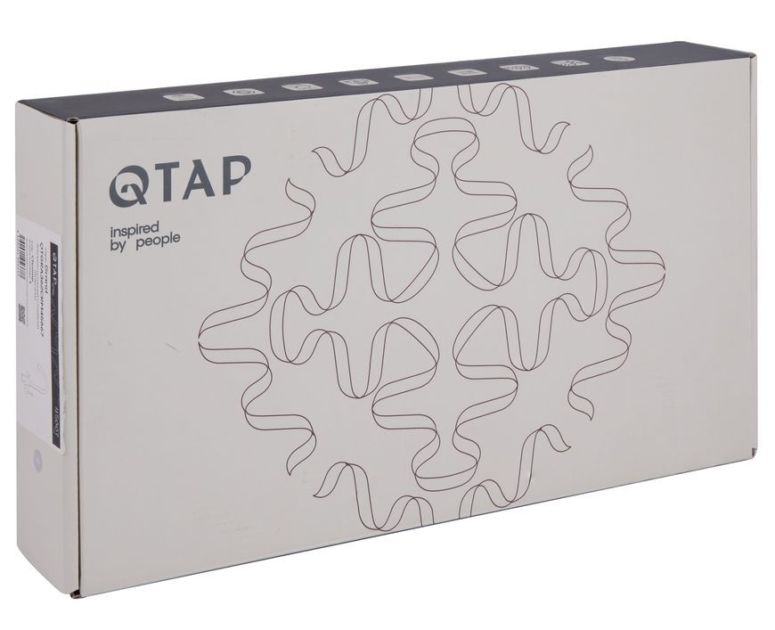 Змішувач для кухні Qtap Grand з підключенням для питної води Chrome/White QTGRA362CRW45668 - QTGRA362CRW45668