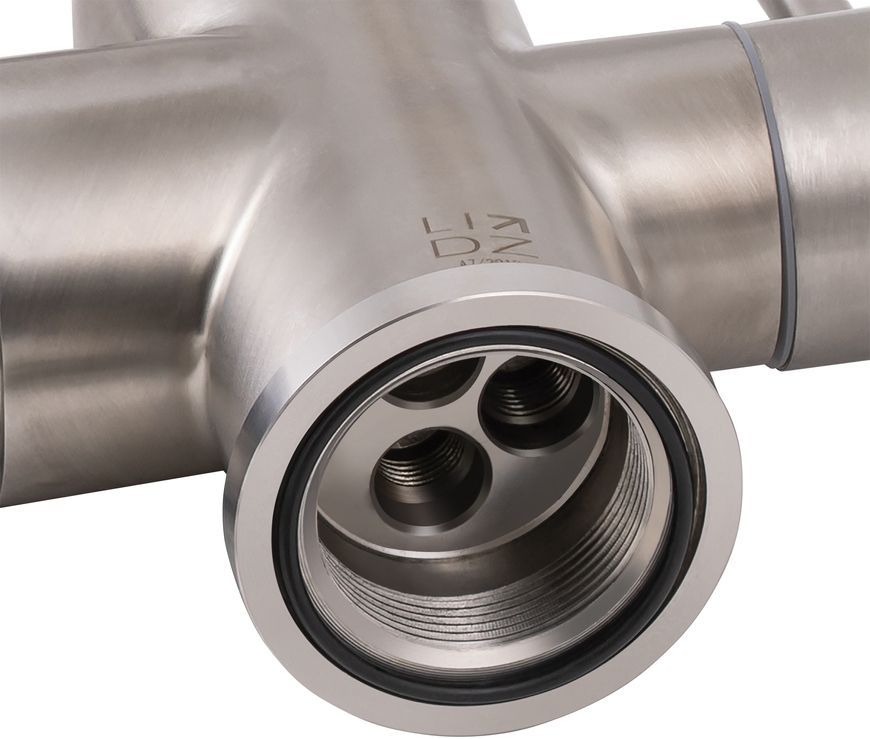 Змішувач для кухні LIDZ Aria 020F2 Nickel з вбудованим краном для питної води LDARI020F2NKS28781 - LDARI020F2NKS28781