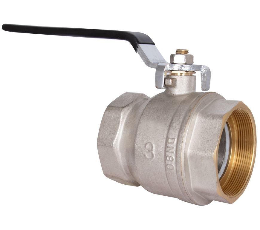 Кран кульовий прямий Thermo Alliance Base 3" ВР PN30, для води, важіль, латунь SD600W76 - SD600W76