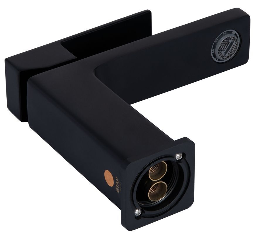 Смеситель для раковины Qtap Gemini Black Matt QTGEM270BLM45674 латунь - QTGEM270BLM45674