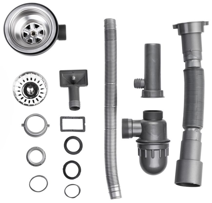Мойка для кухни накладная Brinex 6060-L Satin 0,6 мм BRIN6060LSAT06 - BRIN6060LSAT06