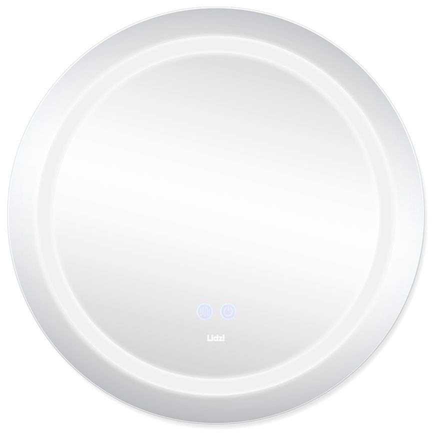Дзеркало Lidz Aria 600 мм з LED-підсвічуванням Touch, з антизапотіванням, з димером, рег. яскравості LD78LR600