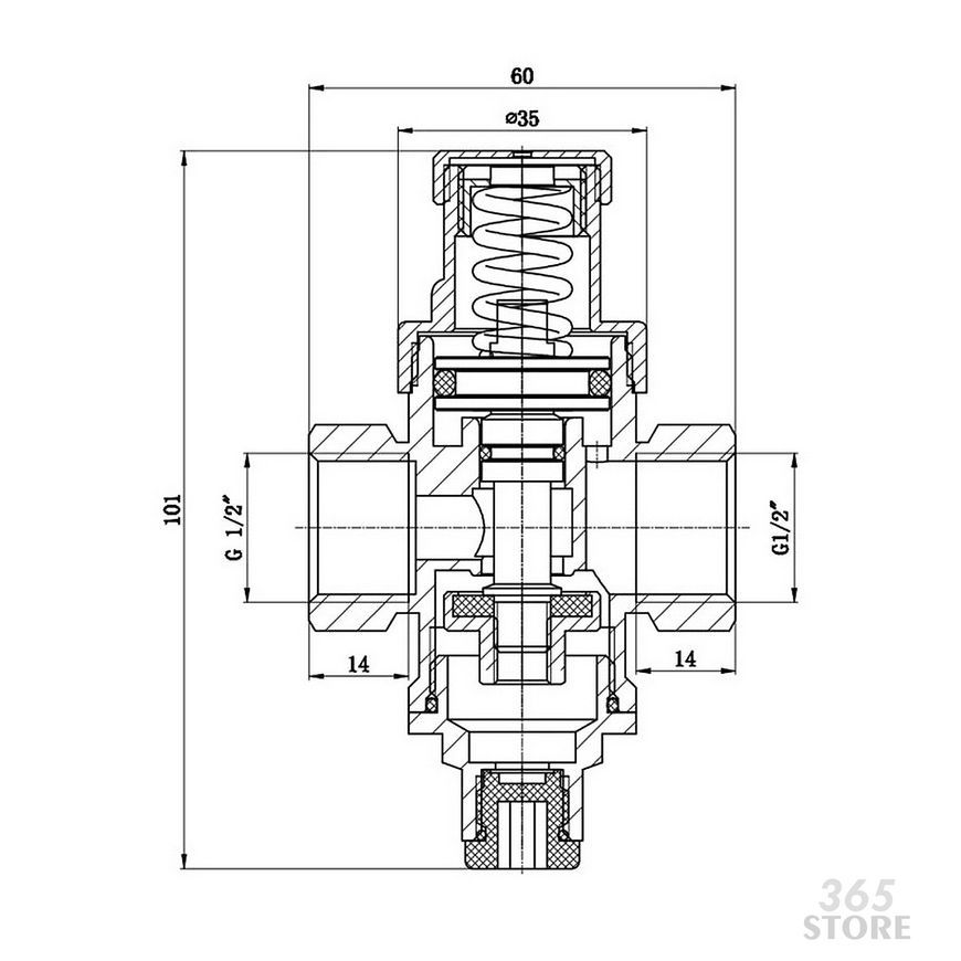 Редуктор тиску води SD FORTE 1/2" - SF241W15