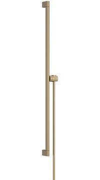 Душова штанга HANSGROHE Unica S Puro 90 см з тримачем і душовим шлангом Isiflex 160 см Brushed Bronze 24405140 бронза - 24405140