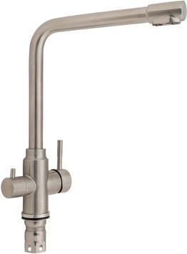 Змішувач для кухні LIDZ Aria 020F1 Nickel з вбудованим краном для питної води LDARI020F1NKS34941 - LDARI020F1NKS34941