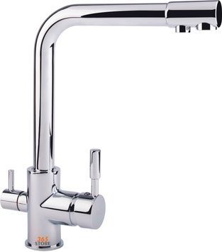 Смеситель для мойки POTATO P4098 с встроенным краном для питьевой воды - POTP4098