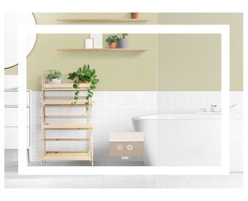 Дзеркало Lidz Kubis KU1 900х700 мм з LED-підсвічуванням Touch, з антизапотіванням, з димером, рег. яскравості LD78LF904907048451