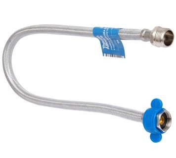 Шланг для підключення води Thermo Alliance Standart 20 см 1/2"x1/2" ВЗ нерж. обплетення в силіконі TAS390W20