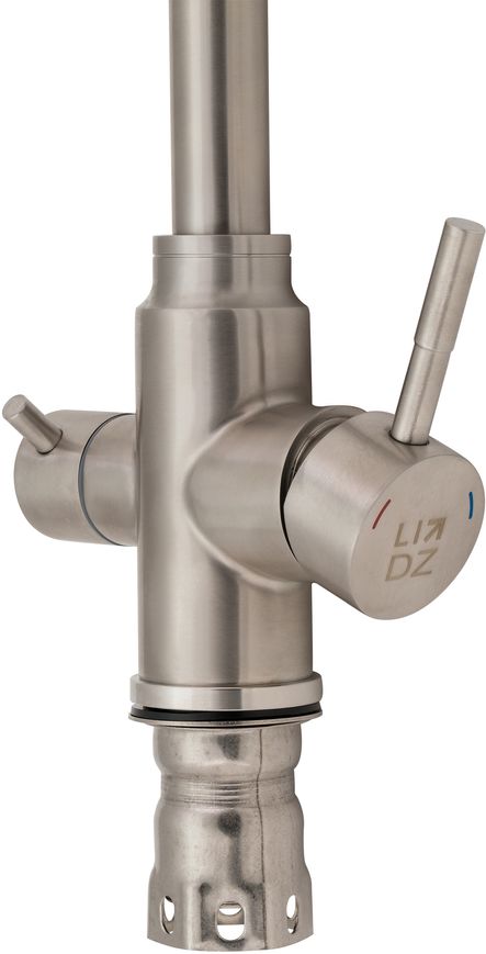 Смеситель для кухни LIDZ Aria 020F1 Nickel с встроенным краном для питьевой воды LDARI020F1NKS34941 - LDARI020F1NKS34941