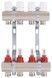Колектор з витратомірами Thermo Alliance Standart 1" 4 виходи 3/4" + євроконуси 3/4''х16&times;2 SD235W448885 - SD235W448885 - 5