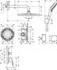 Душова система HANSGROHE Crometta E 240 1jet з одноважільним змішувачем 8 в 1 хром 27957000 - 27957000 - 2