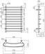 Рушникосушарка водяна LIDZ Standard (CRM) РЛС D32/20х1/2" 500x800 P5 - LSTNDRLSD32201250805WAT - 6