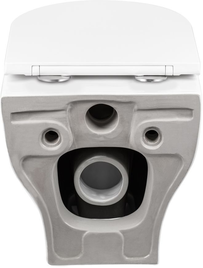 Унитаз подвесной QTAP Aries безободковый с сиденьем Soft-close QT0333063ERW - QT0333063ERW