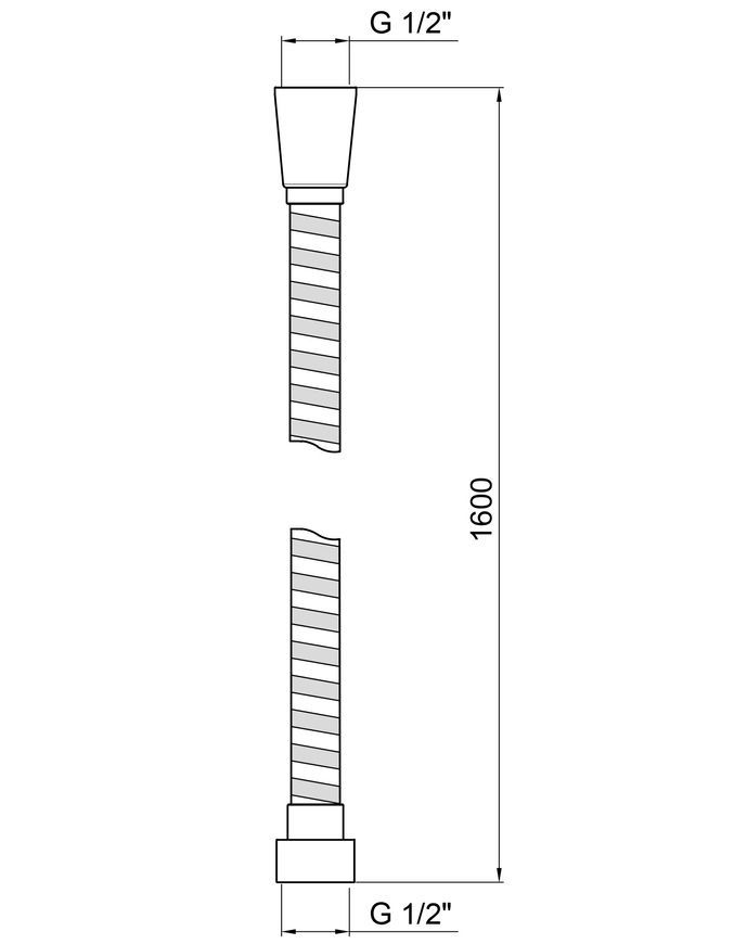Шланг для душа QTAP 0052-A 1,60 м - QT0052A
