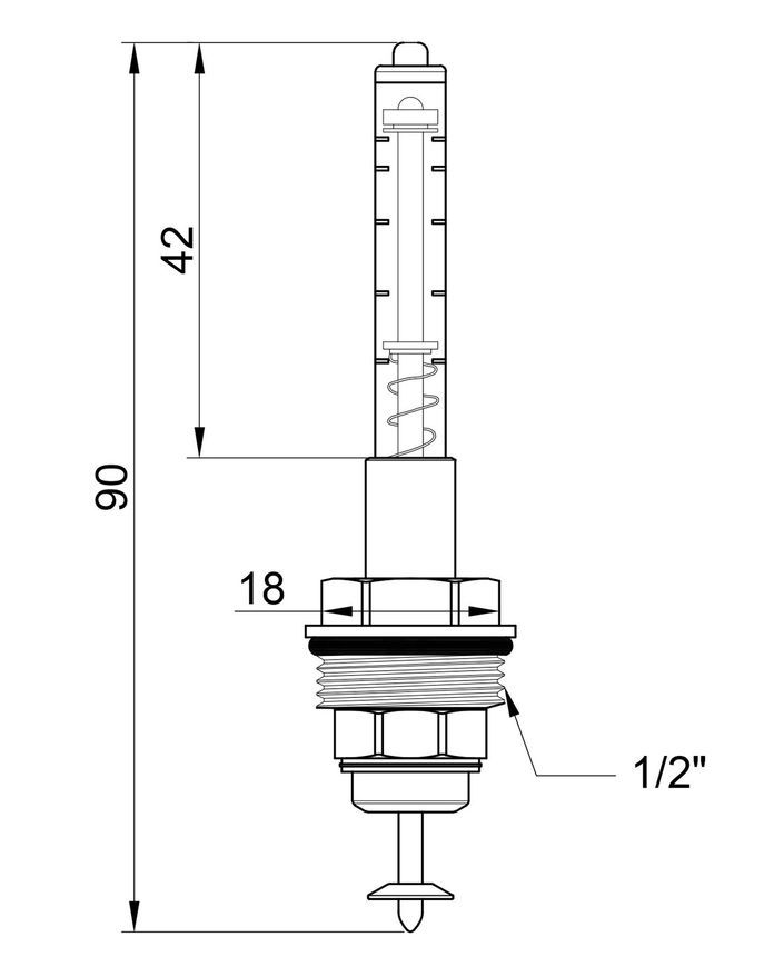 Расходомер для коллектора теплого пола Icma Gruppo Vitone 0-4 л/мин №168 CG1168AE06 - CG1168AE06