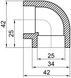 Уголок PPR ALFA PLAST 25, 90&deg; APEL9025XXX - APEL9025XXX - 2