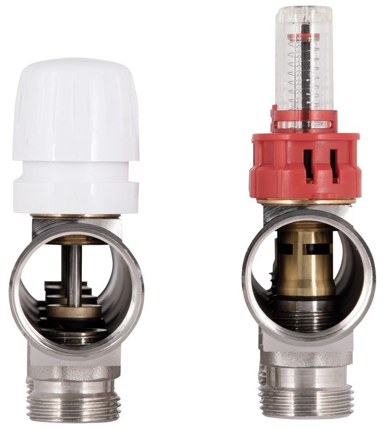 Колектор з витратомірами Thermo Alliance Standart 1" 4 виходи 3/4" + євроконуси 3/4''х16&times;2 SD235W448885 - SD235W448885