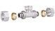 Тройник обжимной SD Plus 20х1/2"х20 ВР разборный латунь SD159W201520
