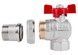 Кран шаровой с "американкой" Icma Far. Rossa 3/4" угловой №361 87361AE11 - 87361AE11 - 4