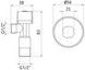 Кран приладовий кутовий Thermo Alliance Standart 1/2" ЗР латунь, вентильна букса SF3441515
