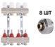Колектор з витратомірами Thermo Alliance Standart 1" 4 виходи 3/4" + євроконуси 3/4''х16&times;2 SD235W448885 - SD235W448885 - 1