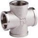 Хрестовина латунна SD Forte 1/2"ВРх1/2"ВРх1/2"ВРх1/2"ВР нікельована SF35415