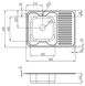Кухонна мийка LIDZ 6080-L Satin 0,6 мм (160) - LIDZ6080L06SAT - 7